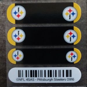 3 for $15 - Pittsburgh Steelers nail wraps